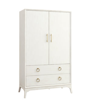 Furniture - Bennett Armoire - Raw White Cotton ( 28 Finish & 3 Hardware Options )