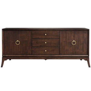 Furniture - Bennett Three Drawer Entertainment Media Console - Walnut ( 28 Finish & 3 Hardware Options )