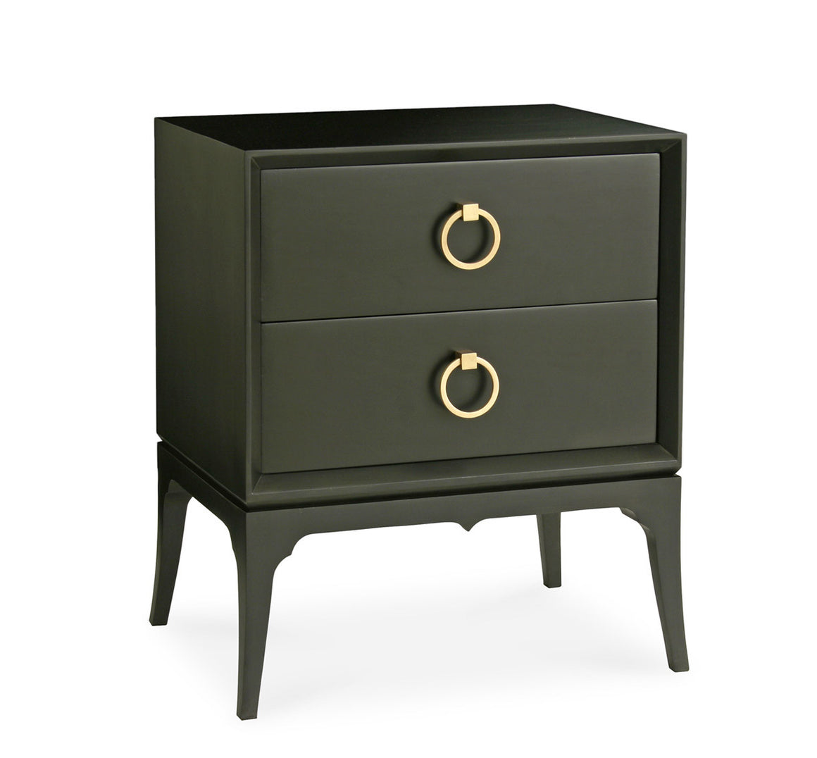 Furniture - Bennett Two Drawer Nightstand - Black ( 28 Finish & 3 Hardware Options)