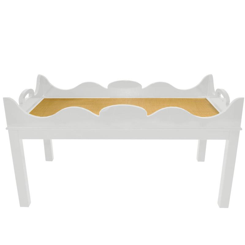 Charleston Lacquer Coffee Table - White (Additional Colors Available)