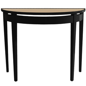 Furniture - Demilune Lacquer Console Table - Black (16 Colors Available)