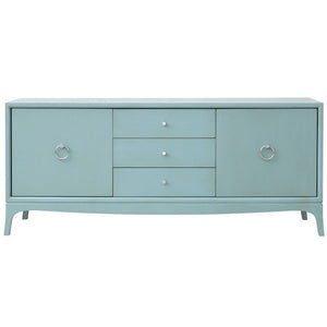 Furniture - Fiona 3 Drawer Entertainment Media Console - Robin's Egg Blue ( 28 Finish & 3 Hardware Options )