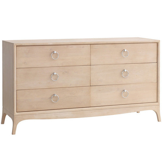 Furniture - Fiona Six Drawer Dresser - Cashew ( 28 Finish & 3 Hardware Options )