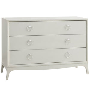 Furniture - Fiona Three Drawer Low Boy Dresser - French Grey ( 28 Finish & 3 Hardware Options )