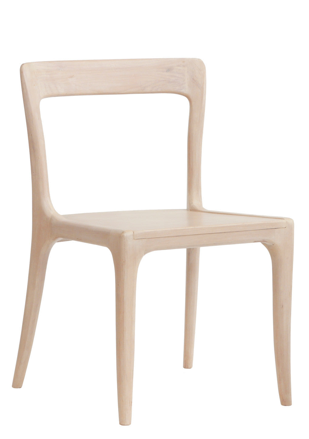 Furniture - James Armless Modern Dining Chair - Cashew ( 28 Finish Options )