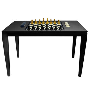 Furniture - Lacquer Chess & Checkers Table - Black (16 Colors Available)