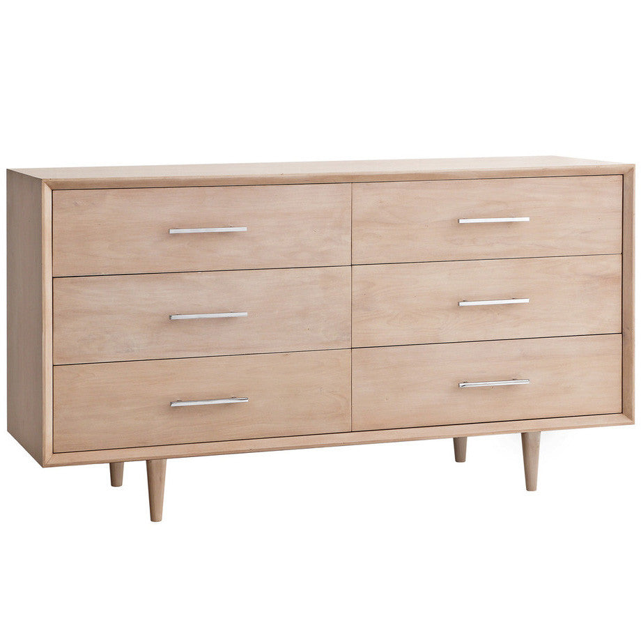 Furniture - London Six Drawer Dresser - Cashew ( 28 Finish & 3 Hardware Options )