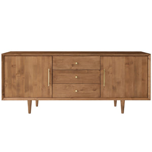 Furniture - London Three Drawer Entertainment Media Console - Almond ( 28 Finish & 3 Hardware Options )