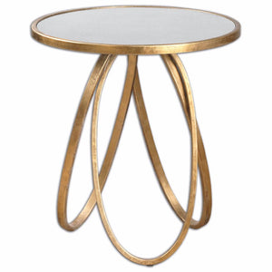Furniture - Loops Modern Side Table - Gold