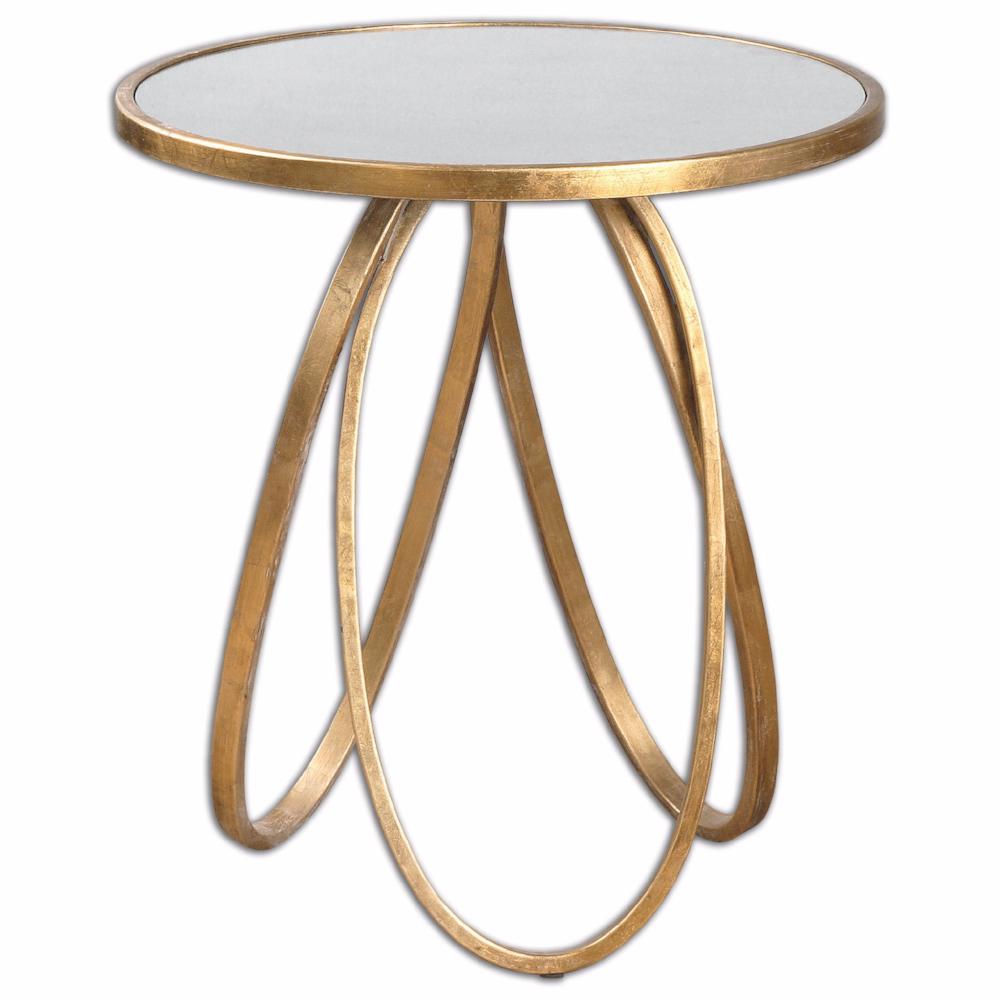 Furniture - Loops Modern Side Table - Gold