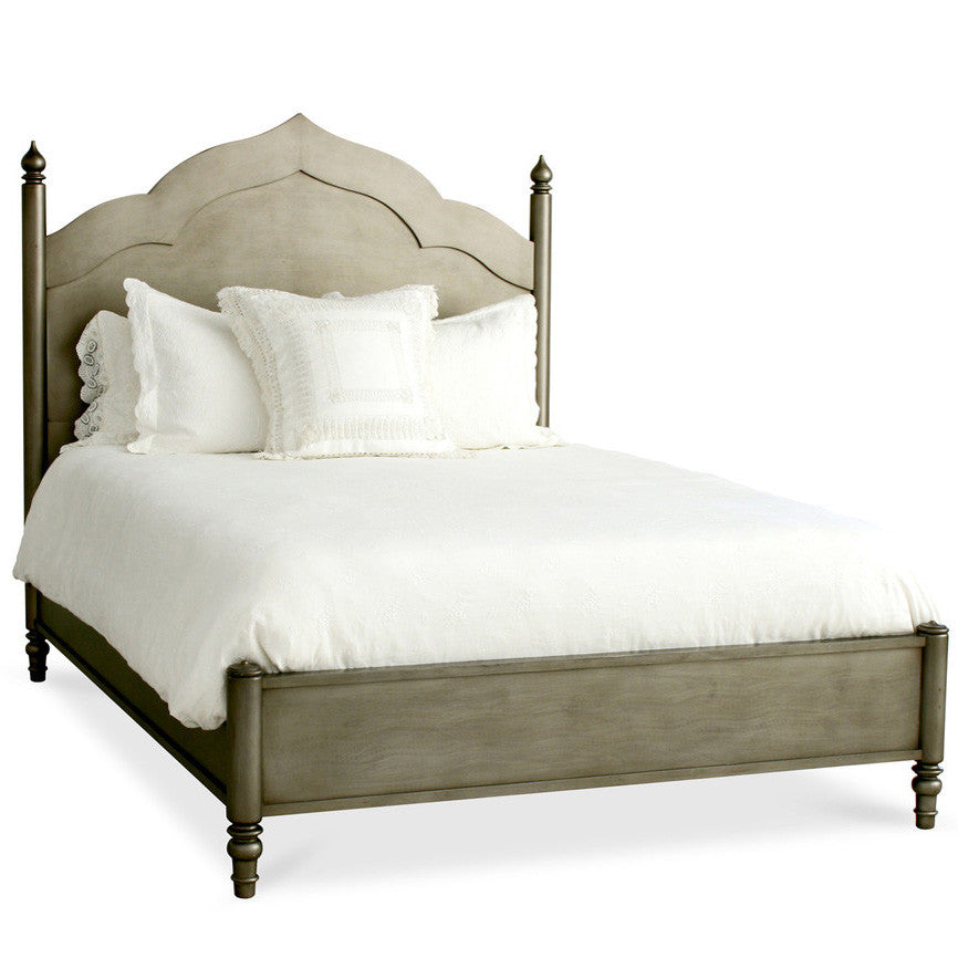 Furniture - Marcel Moroccan Bed - Tarnished Silver (See More Finish Options)