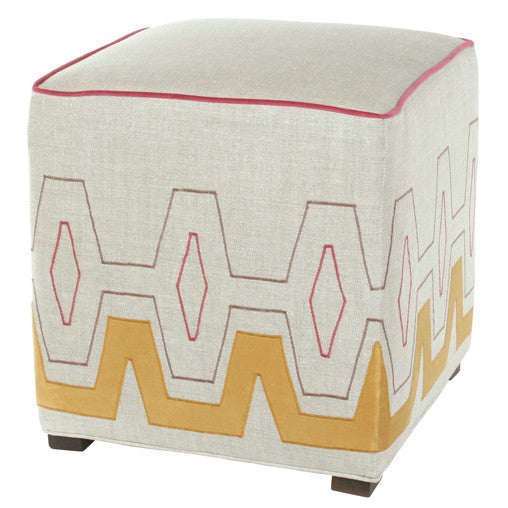 Furniture - Maya Honeycomb Pouf Ottoman