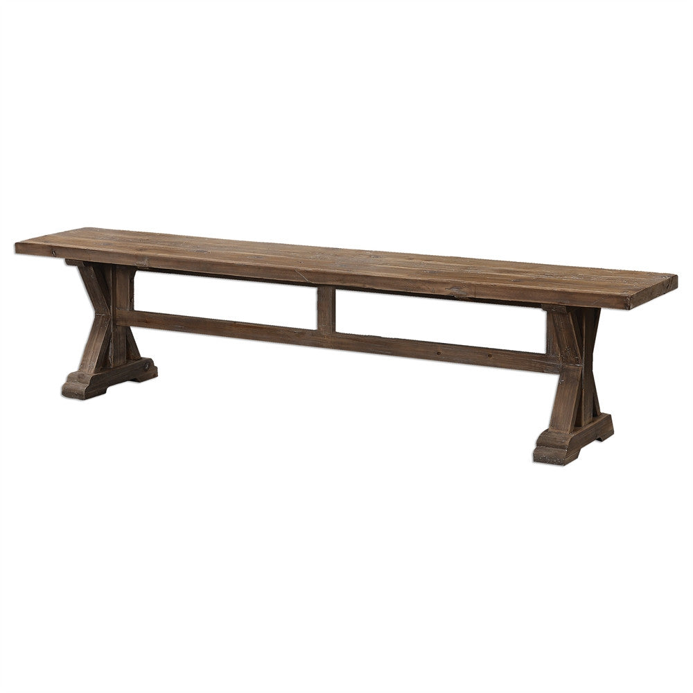 Furniture - Reclaimed Wood Bench – Washed Finish
