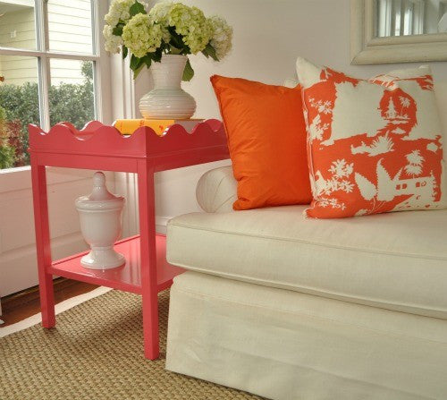 Coral end clearance table