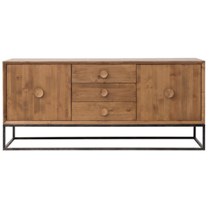 Furniture - Spencer Three Drawer Entertainment Media Console - Almond ( 28 Finish & 3 Frame Options )