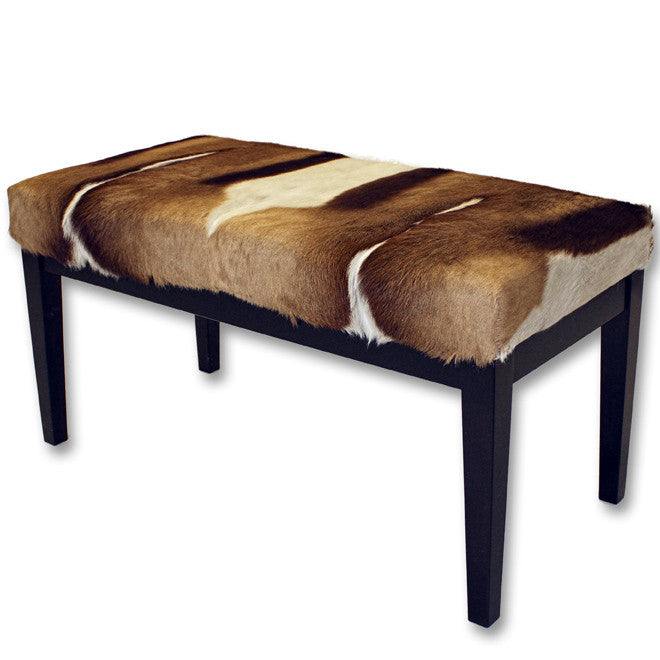 Springbok Hide & Wood Bench - Large - Scenario Home