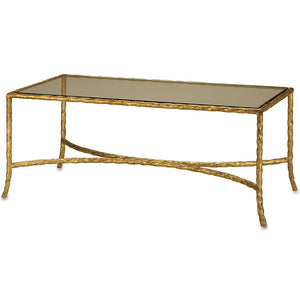 Furniture - Twist Coffee Table — Gold