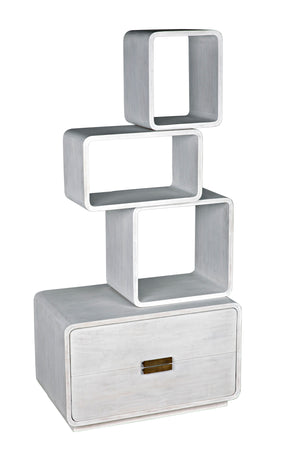 Belini Bookcase, White Wash