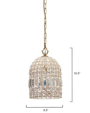 Antique Crystal Birdcage Chandelier