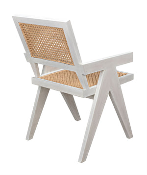 Jude Chair with Caning, White Wash