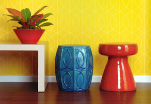 Garden Stools - Mushroom Garden Stool - Orange