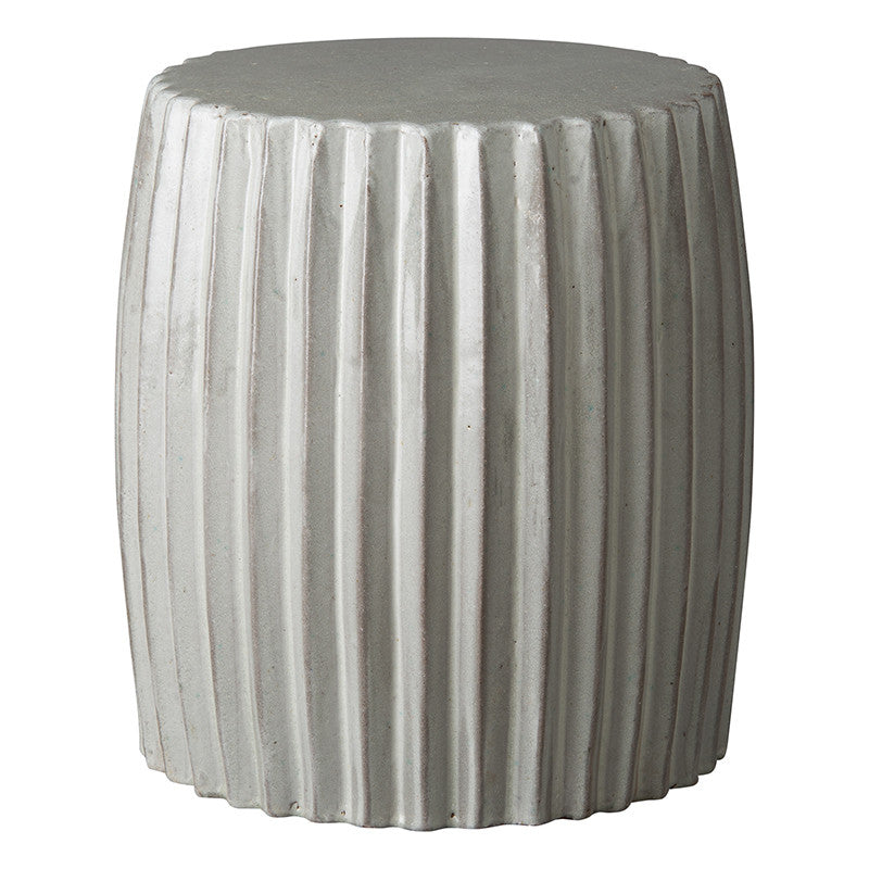 Pleated Garden Stool - Grey - Scenario Home