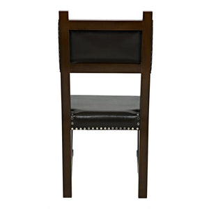 Kerouac Chair with Leather, Distressed Brown