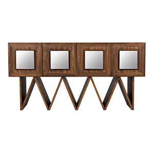 Jean-Michel Sideboard, Dark Walnut with Mirror