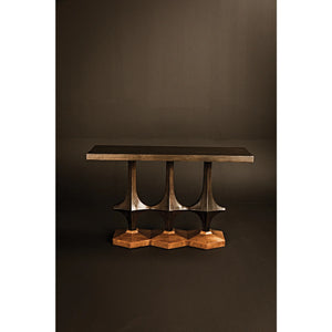 Sydor Console - Ebony Walnut and Dark Walnut Base