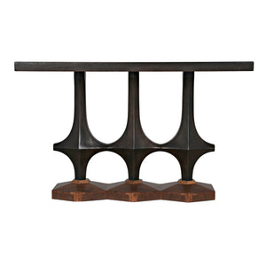 Sydor Console - Ebony Walnut and Dark Walnut Base