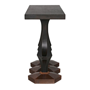 Sydor Console - Ebony Walnut and Dark Walnut Base