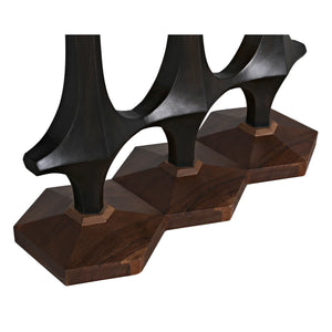 Sydor Console - Ebony Walnut and Dark Walnut Base