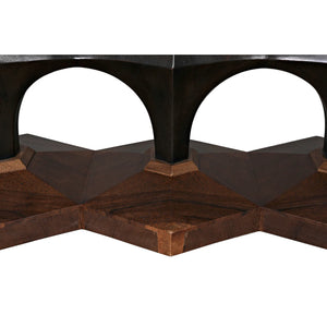 Sydor Console - Ebony Walnut and Dark Walnut Base