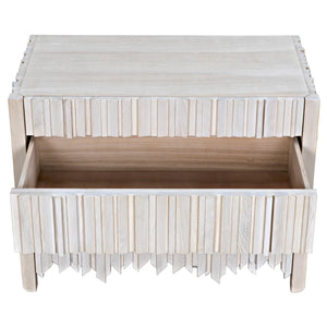 Desdemona 3 Drawer Chest, Bleached Elm