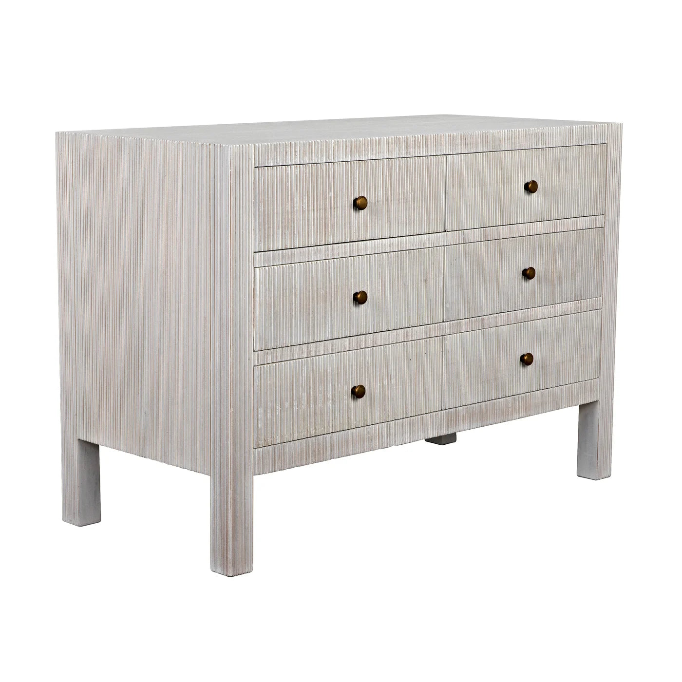 Conrad 6 Drawer Dresser, White Wash Conrad 6 Drawer Dresser, White Wash
