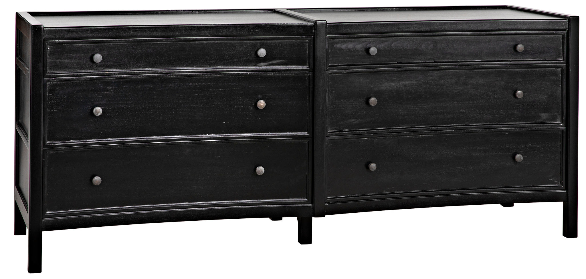 Hampton 6 Drawer Dresser, Hand Rubbed Black Hampton 6 Drawer Dresser, Hand Rubbed Black