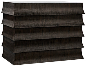 Ava Dresser, Hand Rubbed Black with Light Brown Highlights