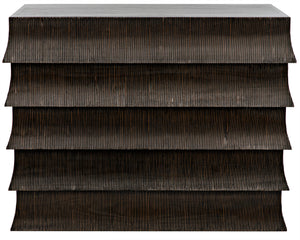 Ava Dresser, Hand Rubbed Black with Light Brown Highlights