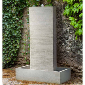 Rectangular Column Fountain - Greystone (Additional Patinas Available)