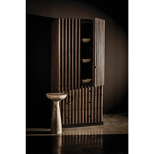 Amunet Hutch, Pale Rubbed with Light Brown Trim