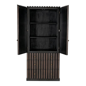 Amunet Hutch, Pale Rubbed with Light Brown Trim