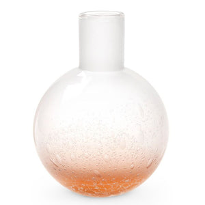 Large Mouth Blown Seeded Glass Vase – Blush Pink | GiorgioCollection | Villa & House