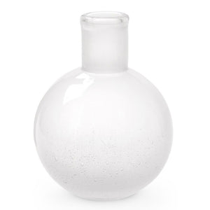 Large Mouth Blown Seeded Glass Vase – Clear | Giorgio Collection | Villa & House