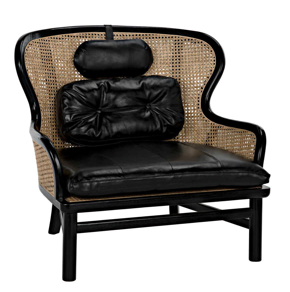 Marabu Chair, Charcoal Black with Leather