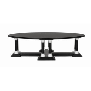 Desoto Coffee Table, Pale and Solid White