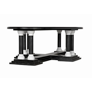 Desoto Coffee Table, Pale and Solid White