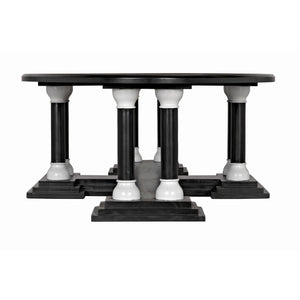 Desoto Coffee Table, Pale and Solid White