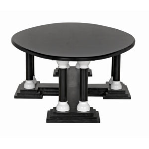 Desoto Coffee Table, Pale and Solid White