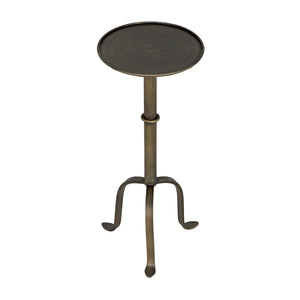 Tini Side Table, Metal with Aged Brass Finish
