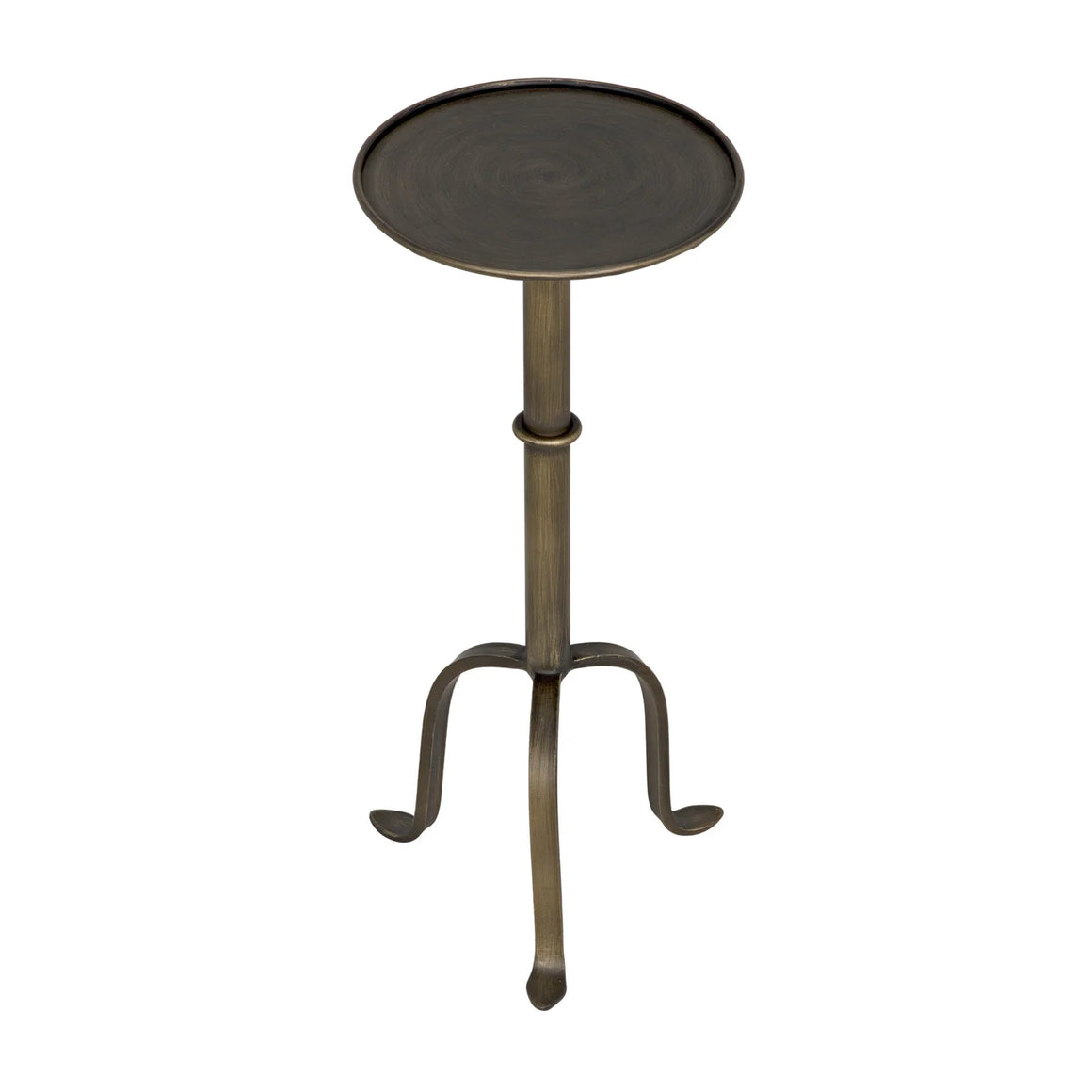 Tini Side Table, Metal with Aged Brass Finish